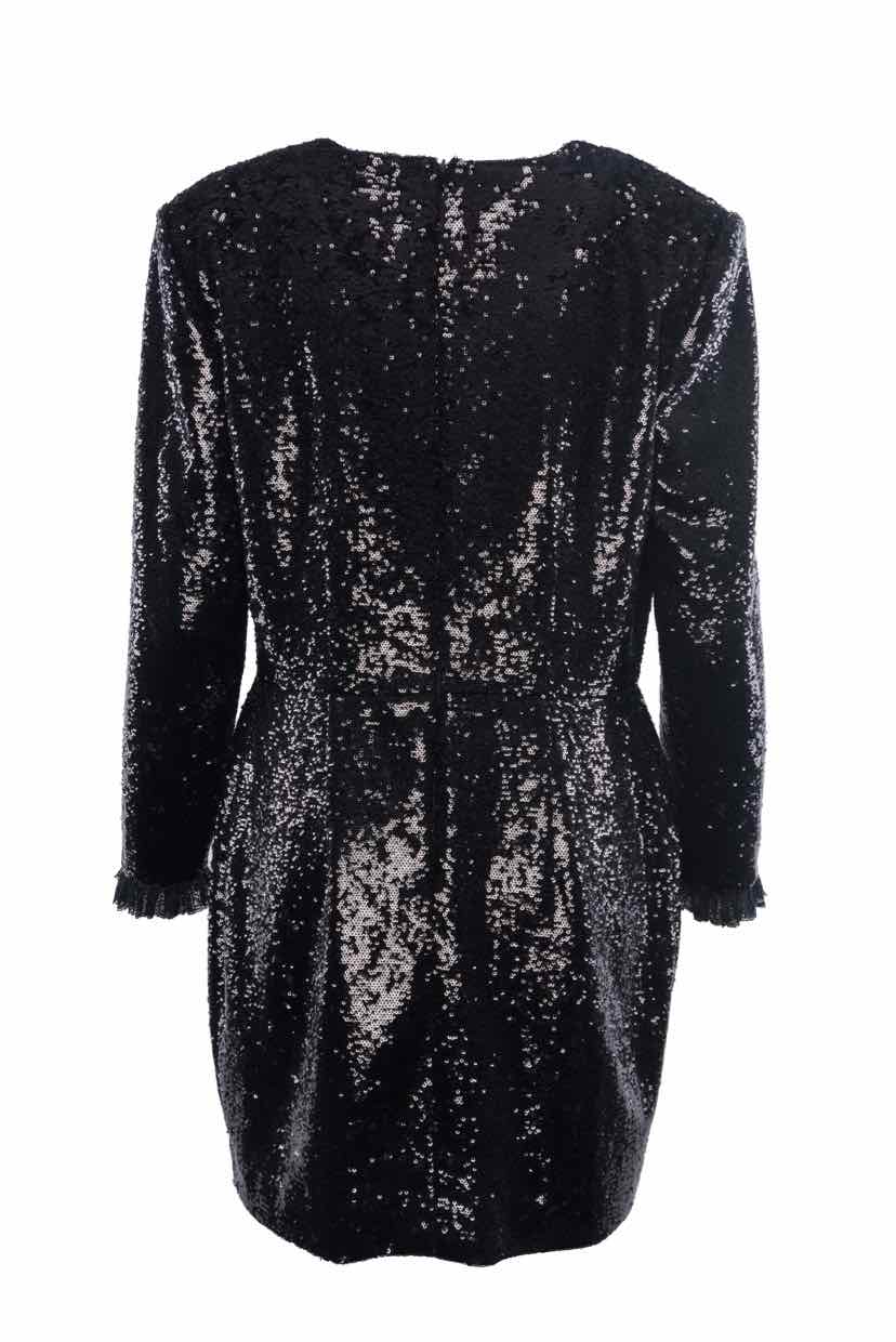 Philosophy Di Lorenzo Serafini Size 48 Sequin Mini Dress With Shoulder Pads