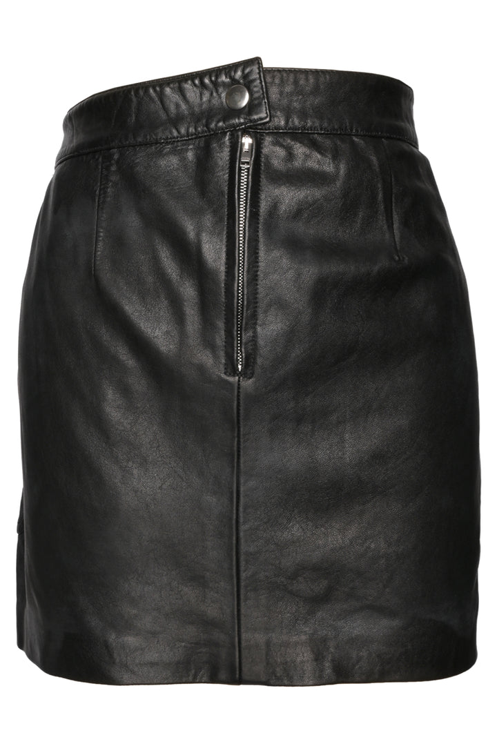 Isabel Marant Size 42 Azizae Leather Mini Skirt