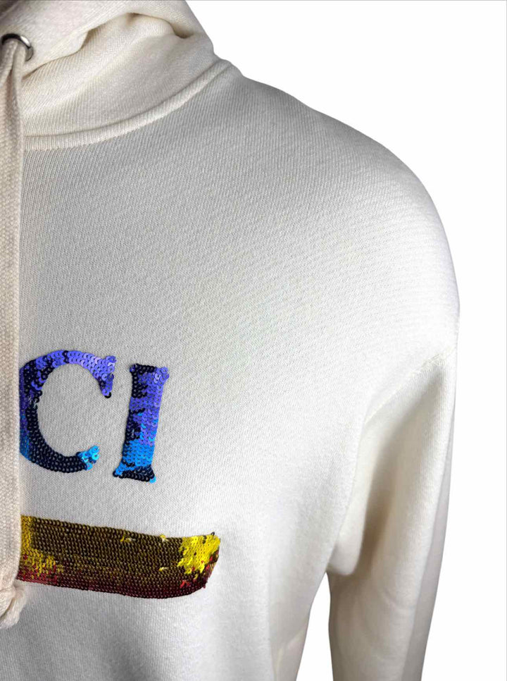 Gucci Size M Men's Sequin Logo Hoodie