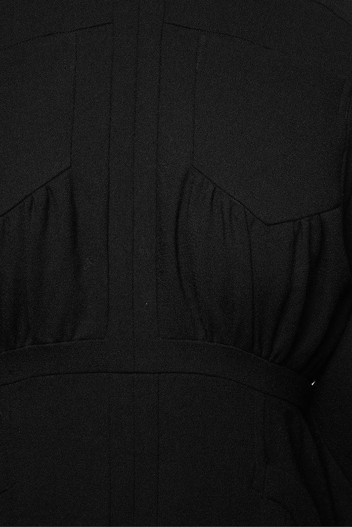 Mame Kurogouchi Size 1 Wool Georgette Flare Dress