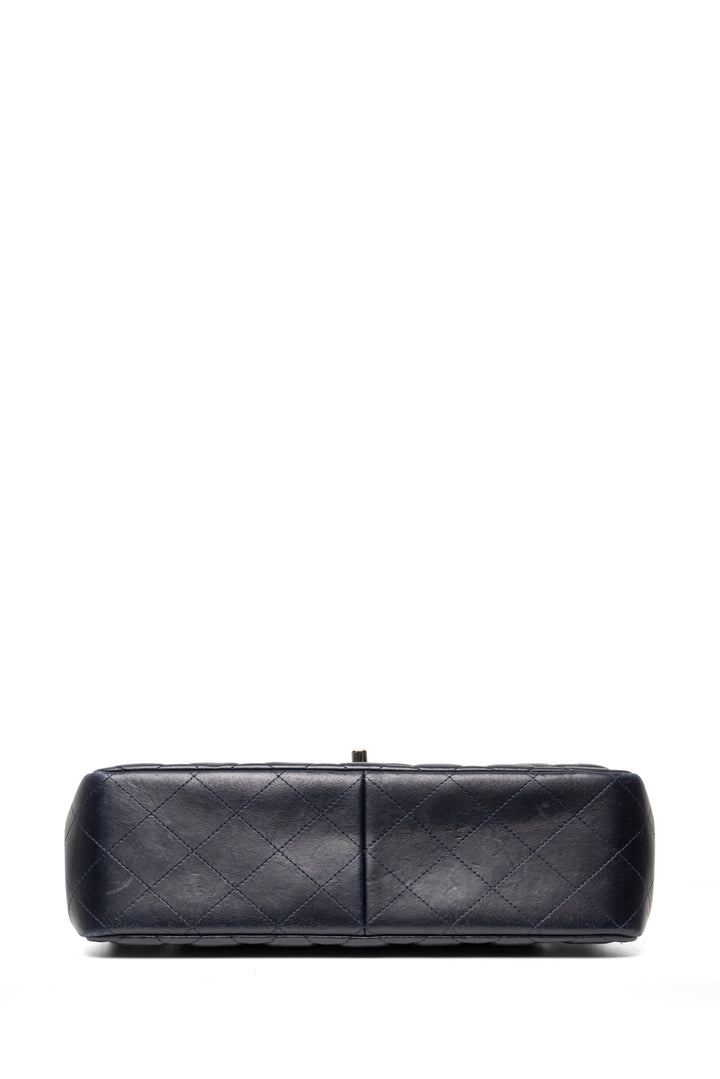 Chanel 2012 Quilted Jumbo Double Flap Shoulder Bag