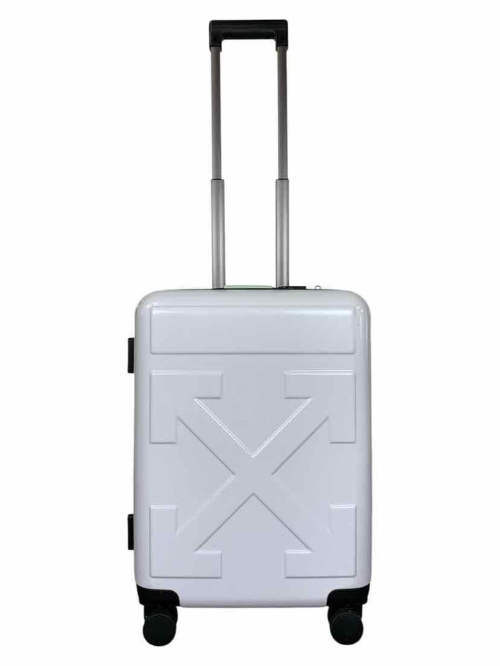 Off White Arrow Trolley Suitcase