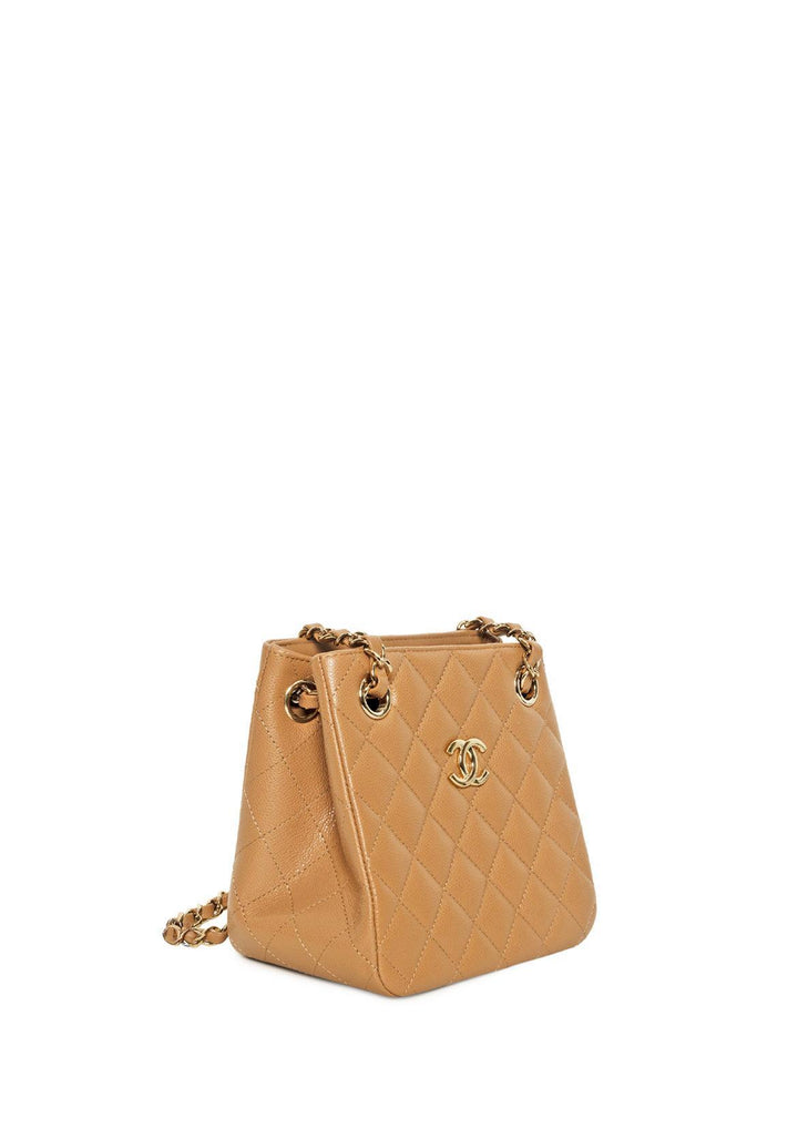 Chanel Caviar Quilted Mini Bucket Bag