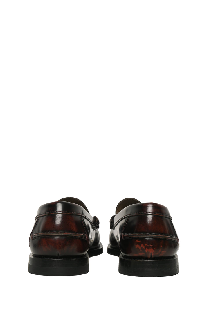 Tod's Size 40 Moc Stitching Leather Loafers