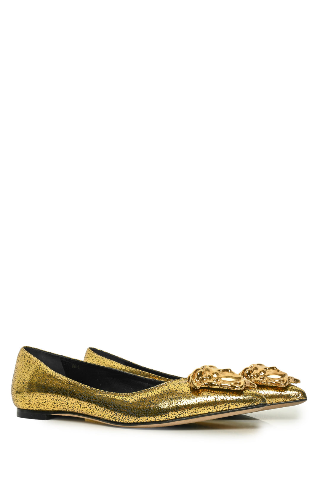 Versace Size 36.5 Medusa Tribute Ballerina Flats