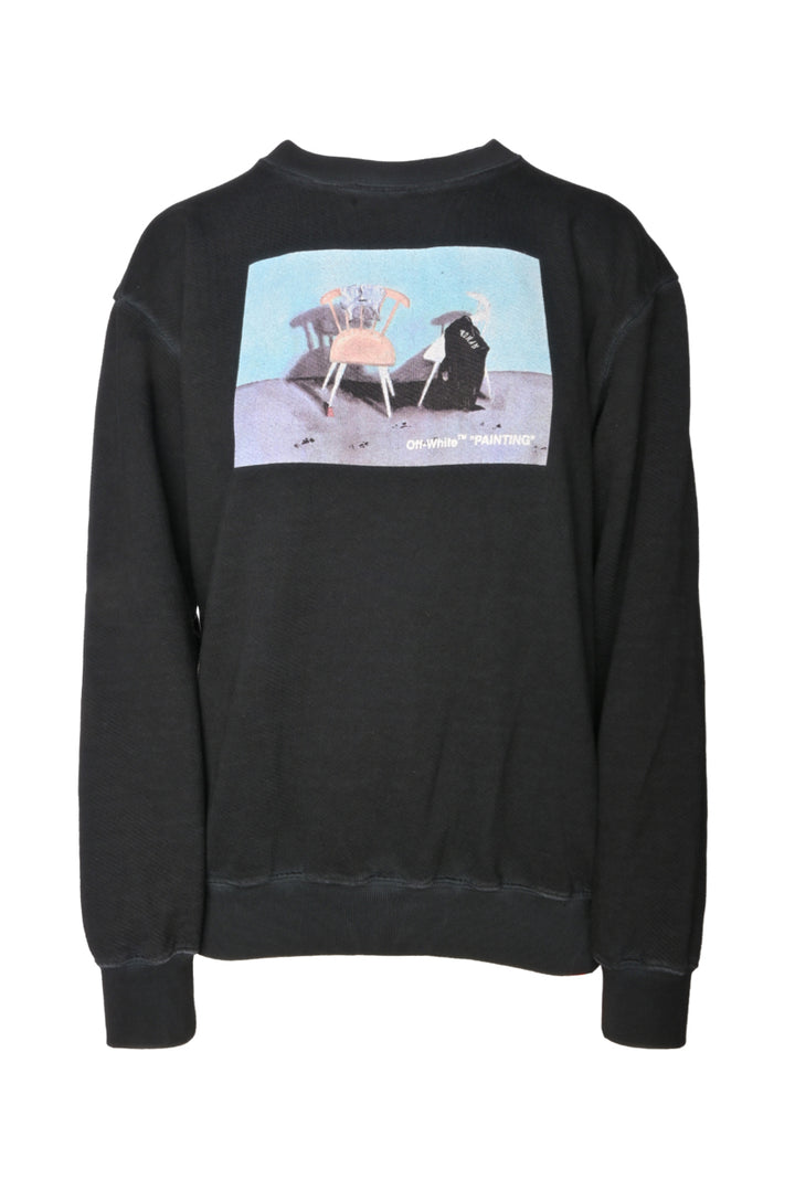 Off White Size XS Painting Chair Crewneck Sweatshirt