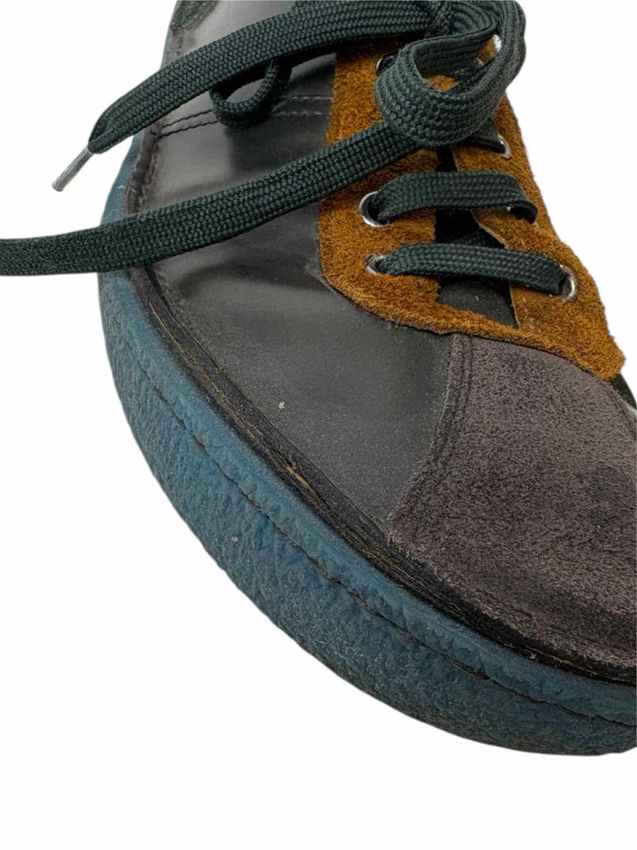 Prada Size 10 Men's Nevada Anthracite Tabac Sneakers