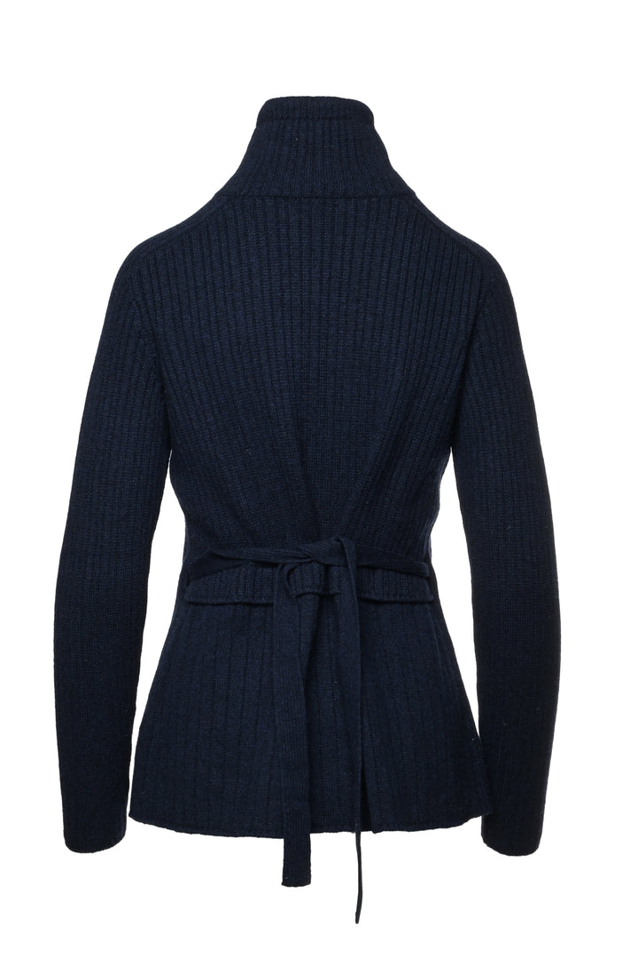 Loro Piana Size 42 Cashmere Tie-Up Turtleneck Sweater