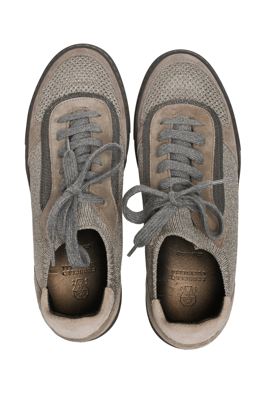 Brunello Cucinelli Size 41 Monili Glitter Sneaker