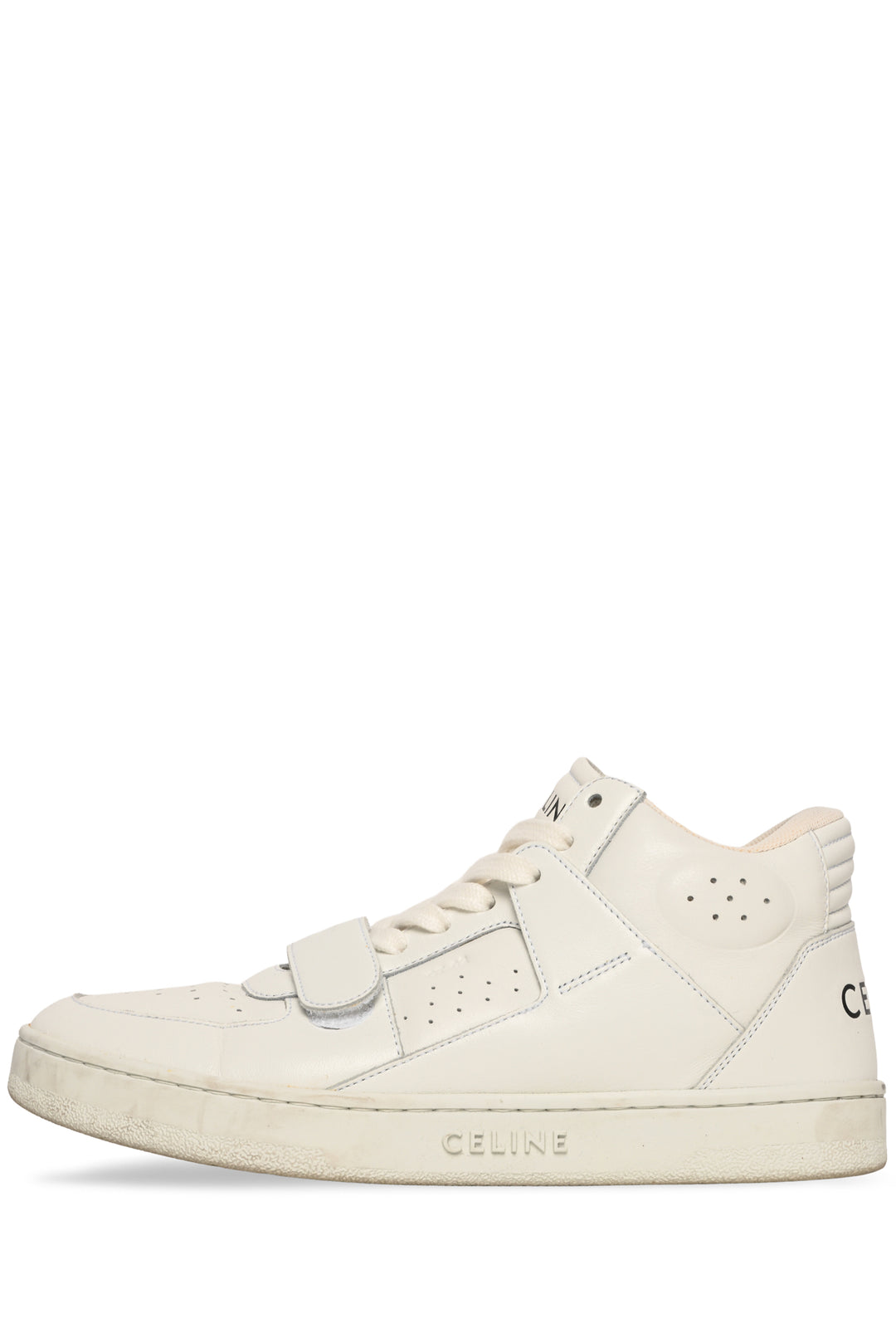 Celine Size 37 CT-02 Leather Mid Top Sneaker