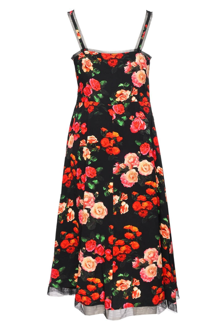 Molly Goddard Size M Rose Floral Midi Dress