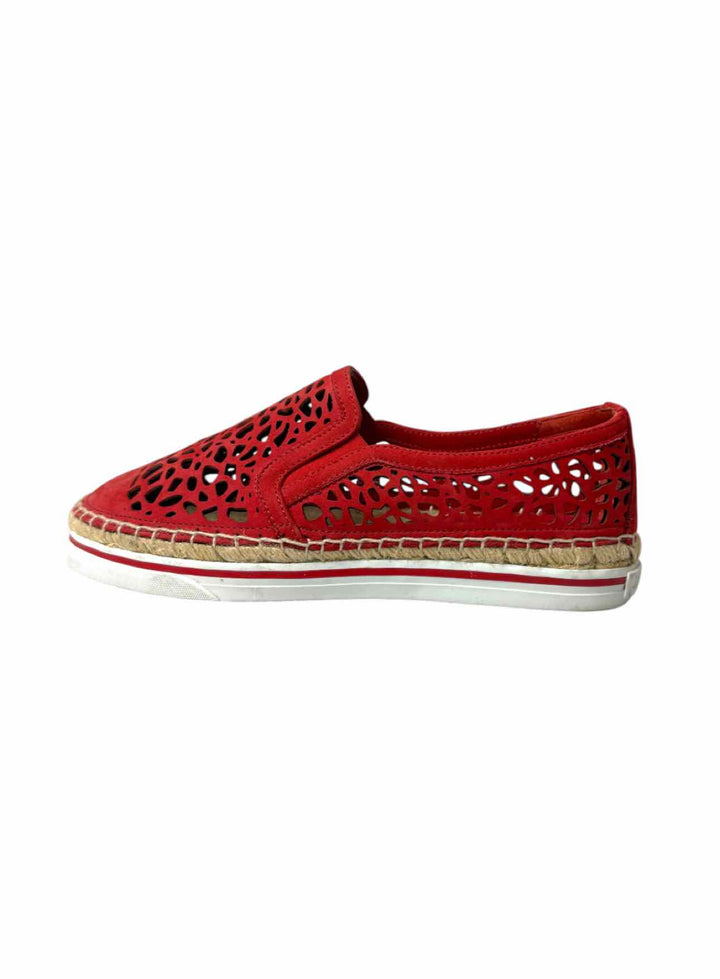 Jimmy Choo Size 35.5 Leather Espadrille Flats