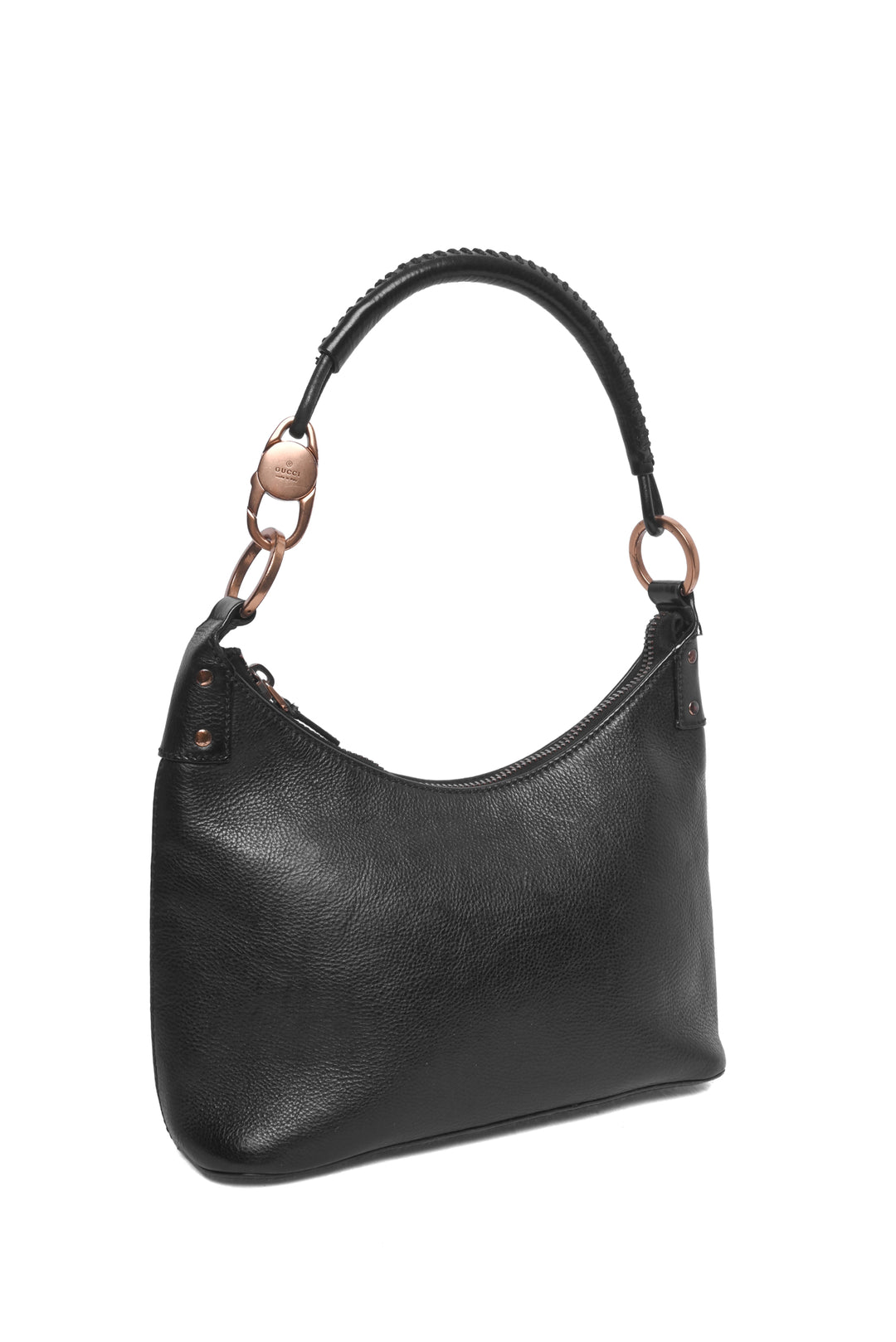 Gucci Clasp Leather Shoulder Bag