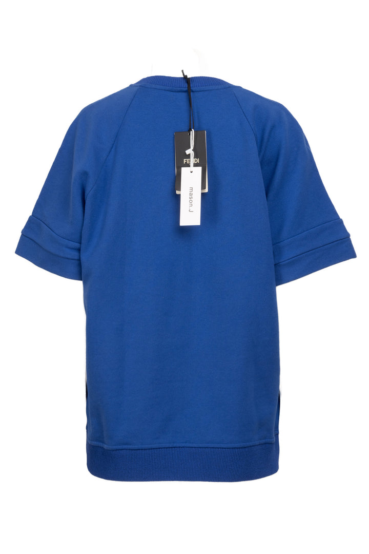 Fendi Size 44 Short Sleeve Crystal Eyes Sweatshirt