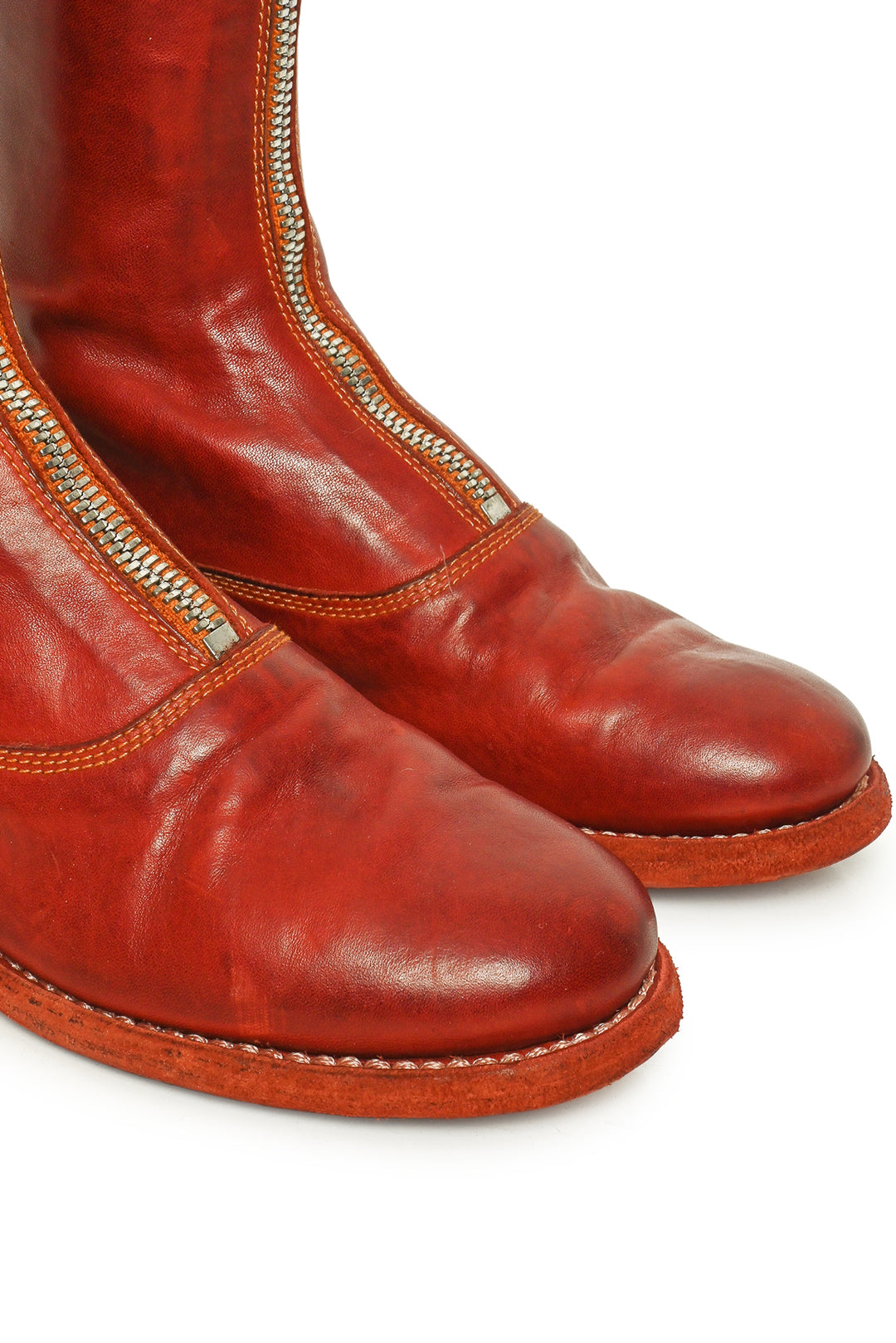 GUIDI Size 35 310 Front Zip Boots