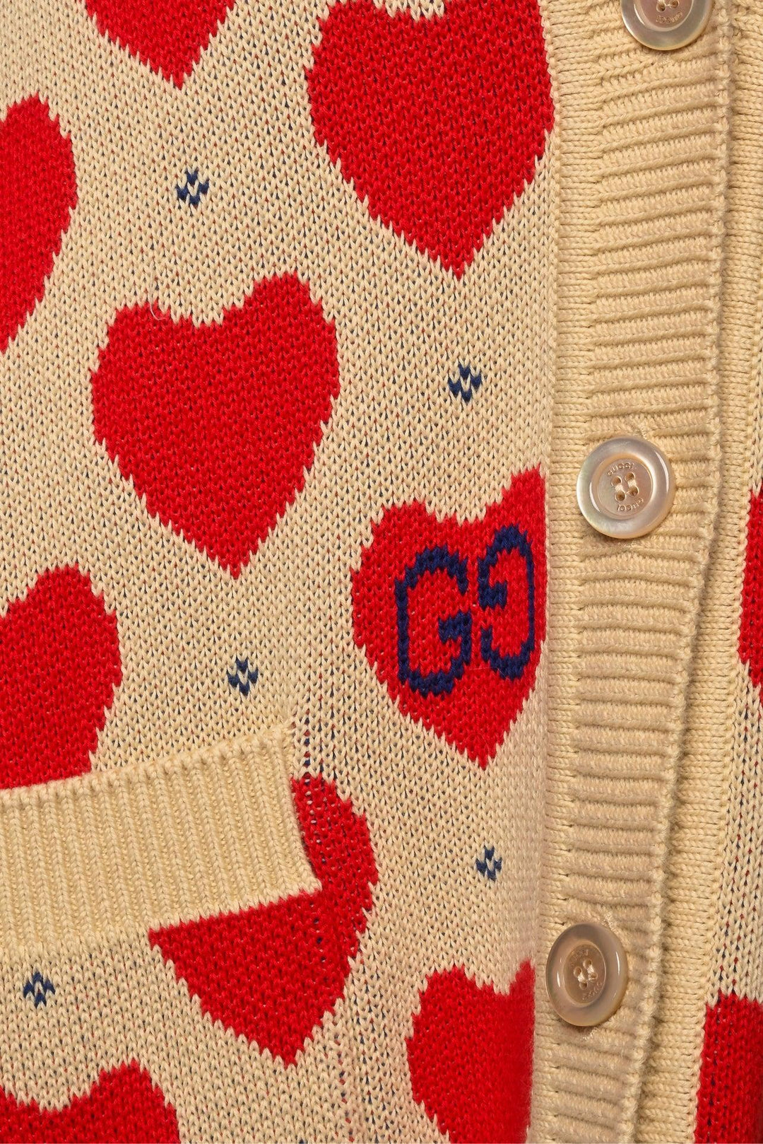 Gucci Printed Heart Size L Cardigan