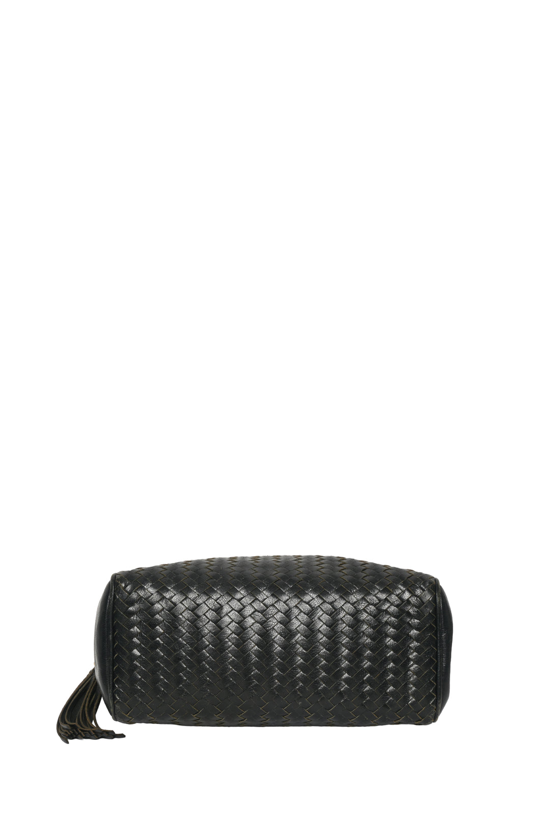 Fendi Vintage Woven Leather Mini Boston Bag