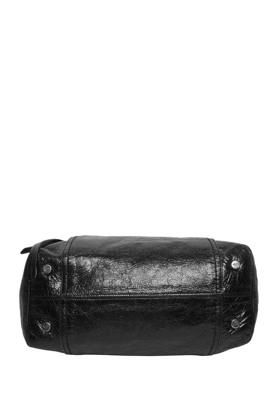 Tod's Double T Crinkle Leather Shoulder Bag