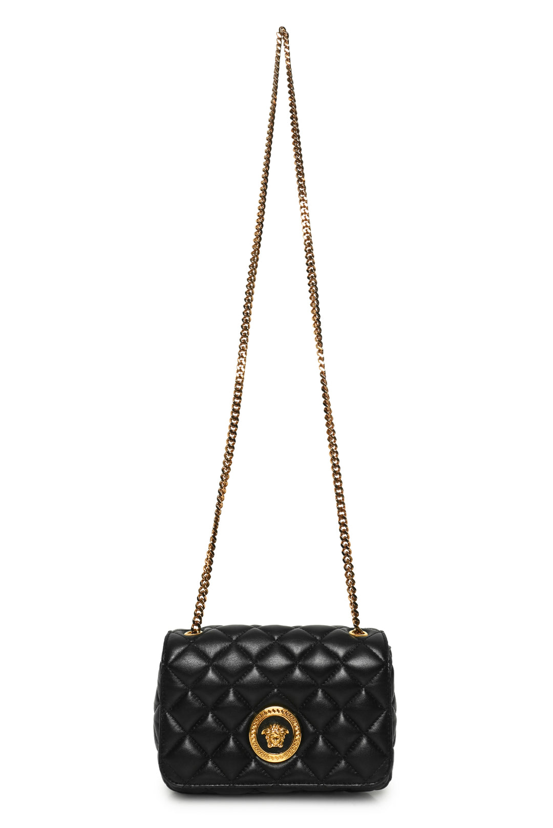 Versace Quilted Nappa Leather Medusa Crossbody