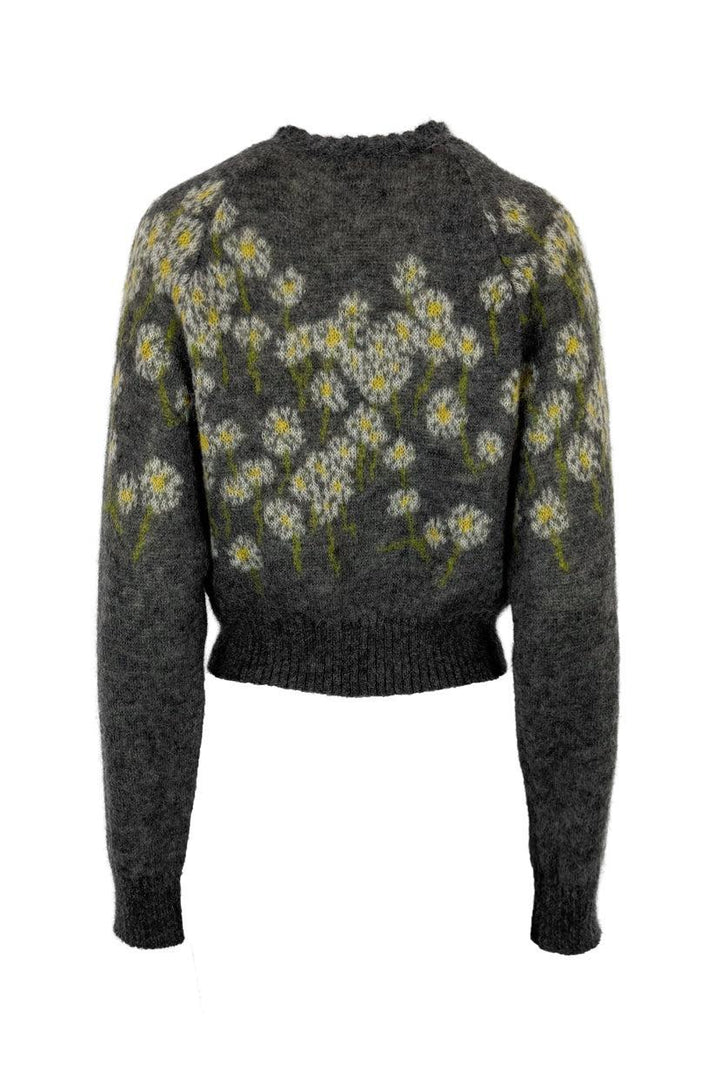 Bernadette Size M Mohair Blend Claudia Floral Cardigan