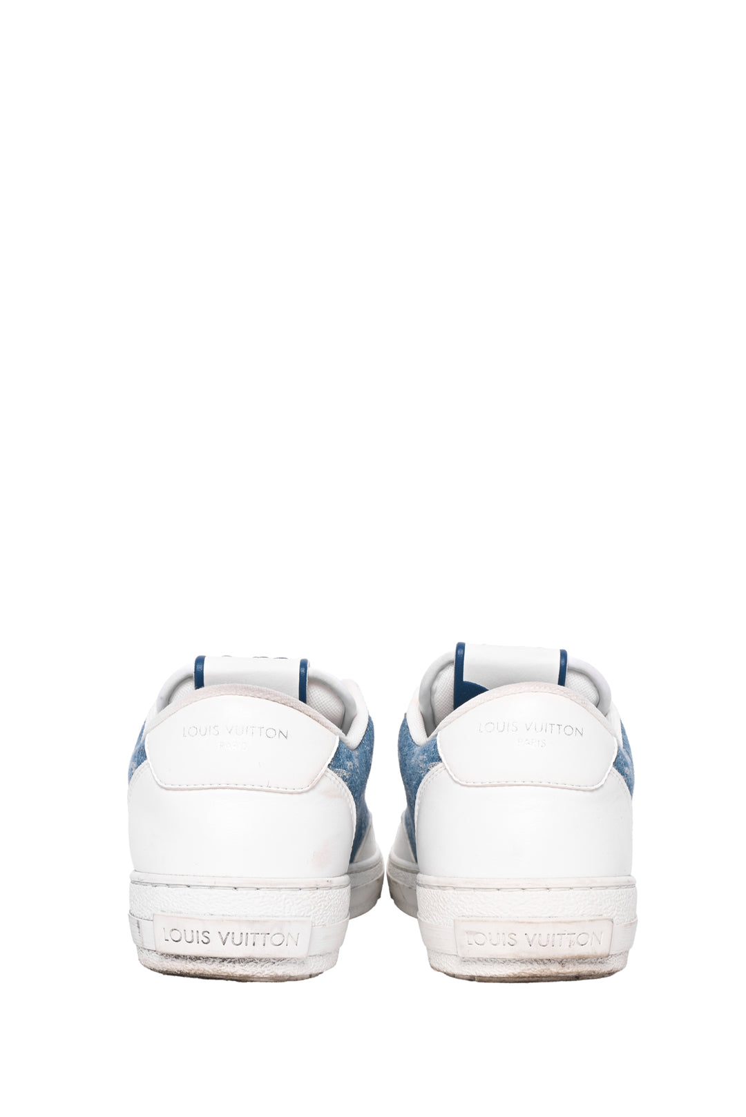 Louis Vuitton Size 38 Calfskin Monogram Denim Charlie Sneaker