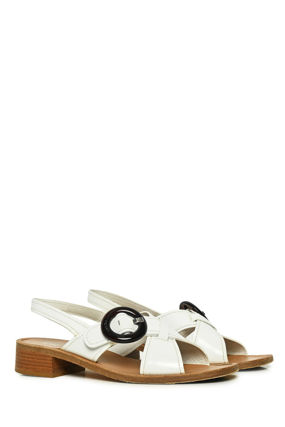 Prada Size 38.5 Leather Sandals