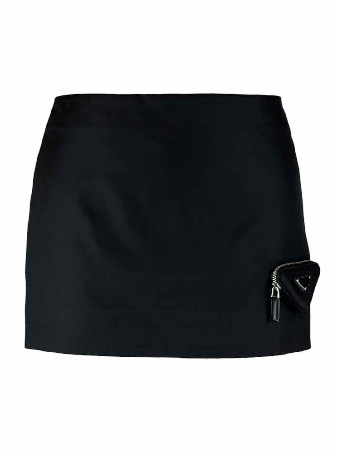 Prada Size 36 2023 Zipped-Pouch Re-Nylon Mini Skirt