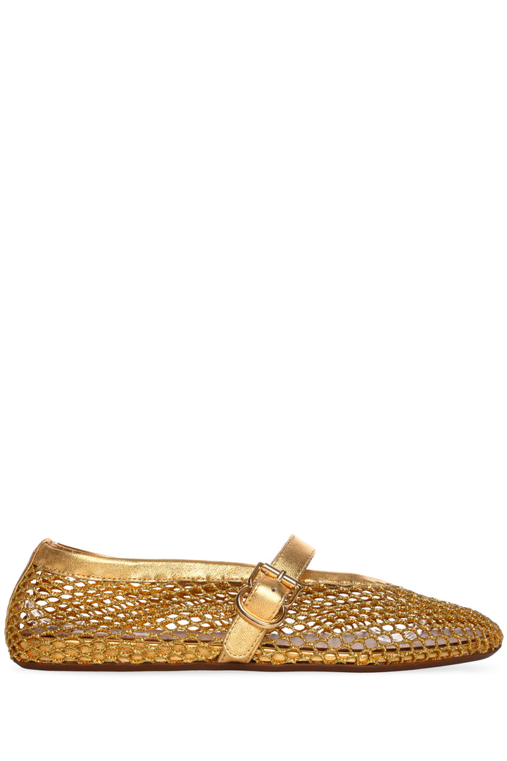 Alaia Size 36 Fishnet Ballet Flats