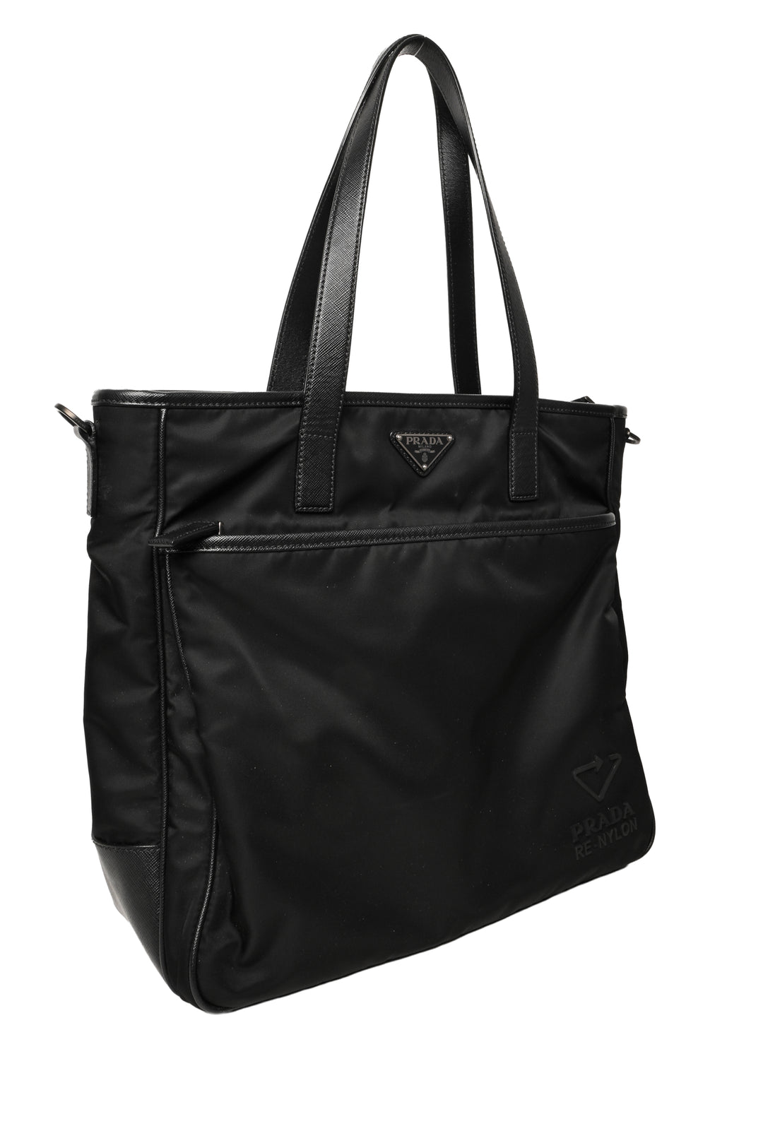 Prada 2021 Re-Nylon & Saffiano Leather Tessuto Tote