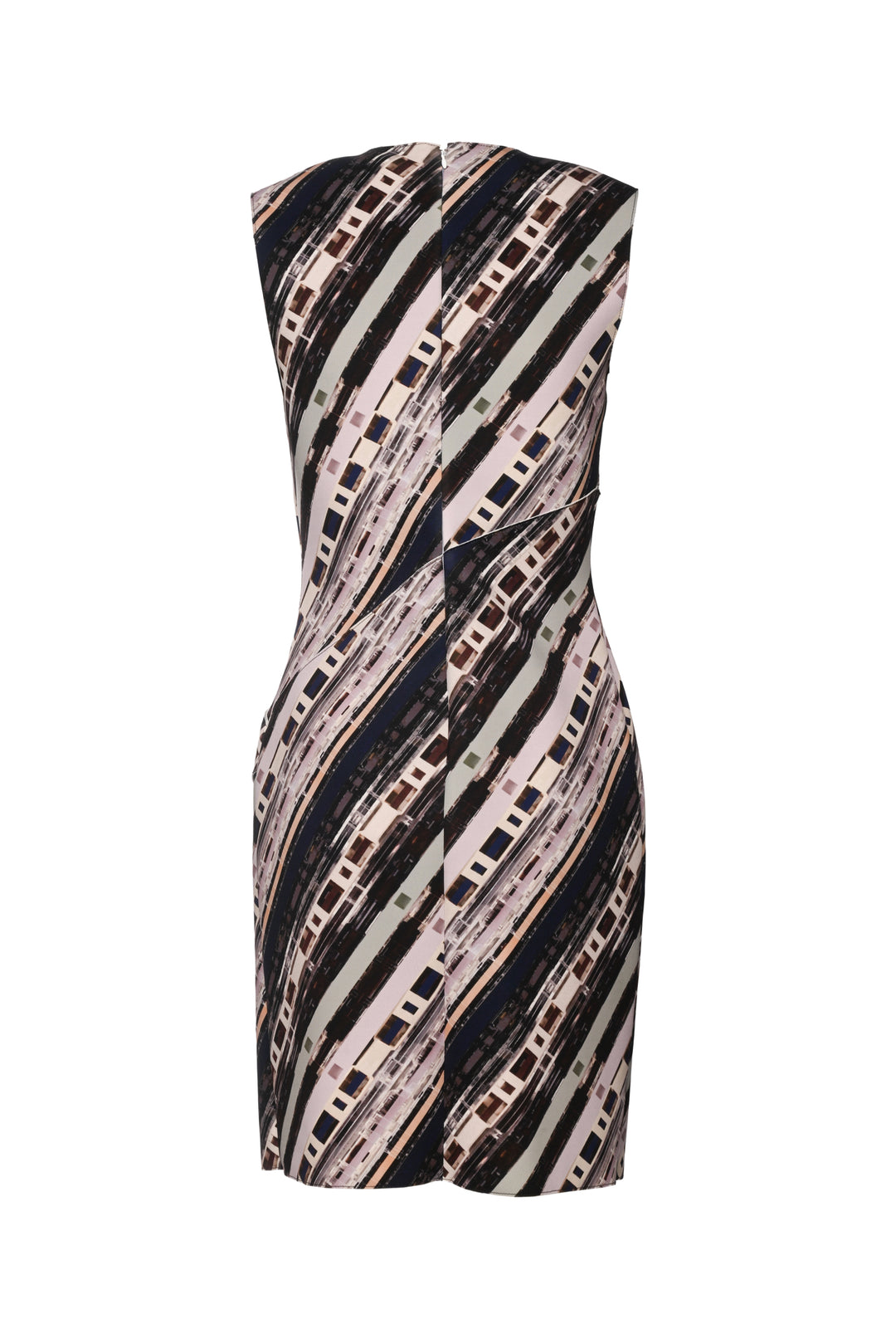 Carven Size M Sleeveless Cassette-Print Midi Dress