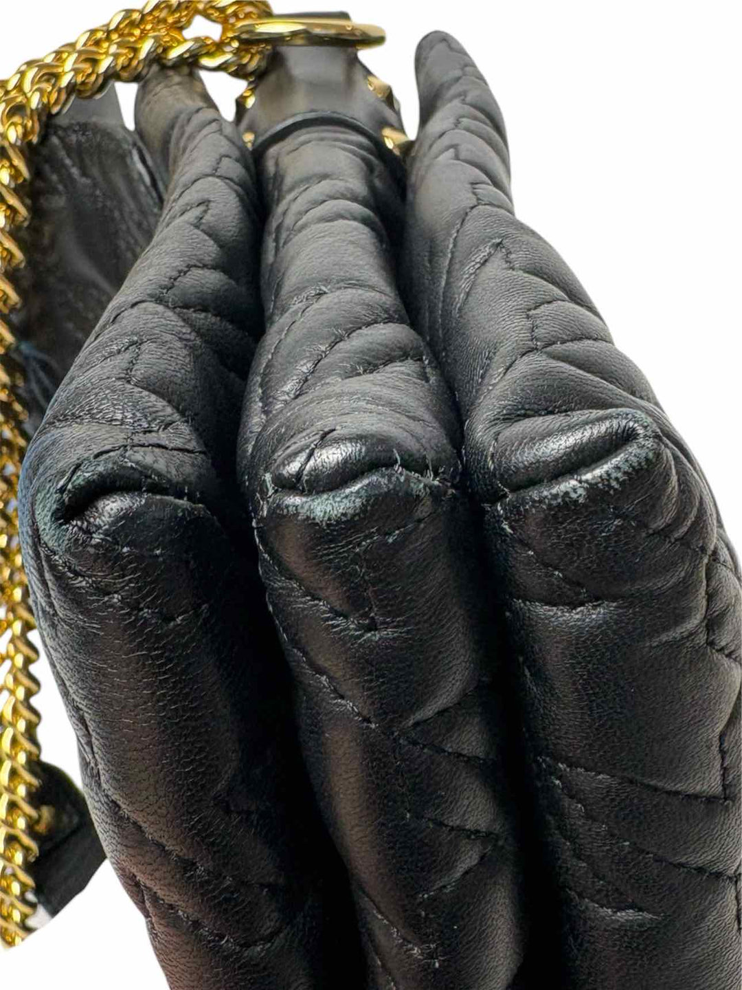 Alexander Mcqueen Quilted Leather Double Skull Purse