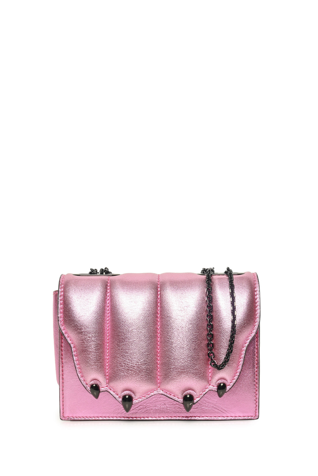 Marco De Vincenzo Griffe Metallic Leather Paw-Shaped Crossbody