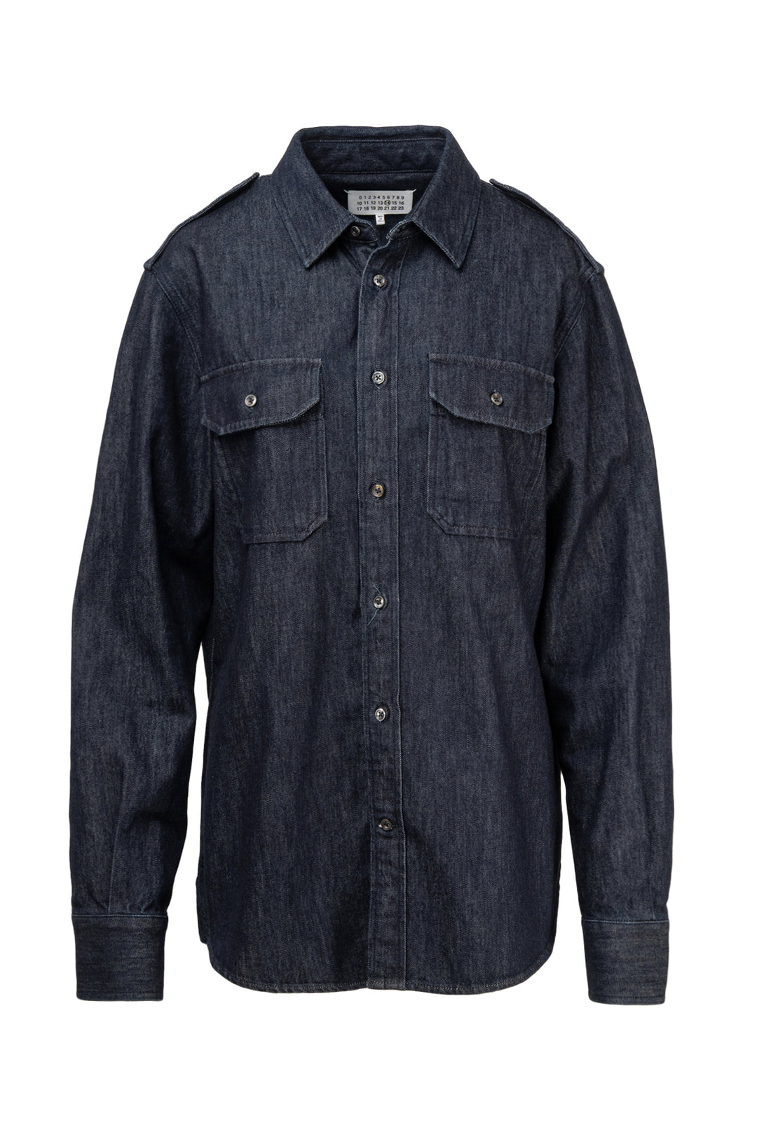 Maison Margiela Size 40 Men's Denim Shirt Long Sleeve