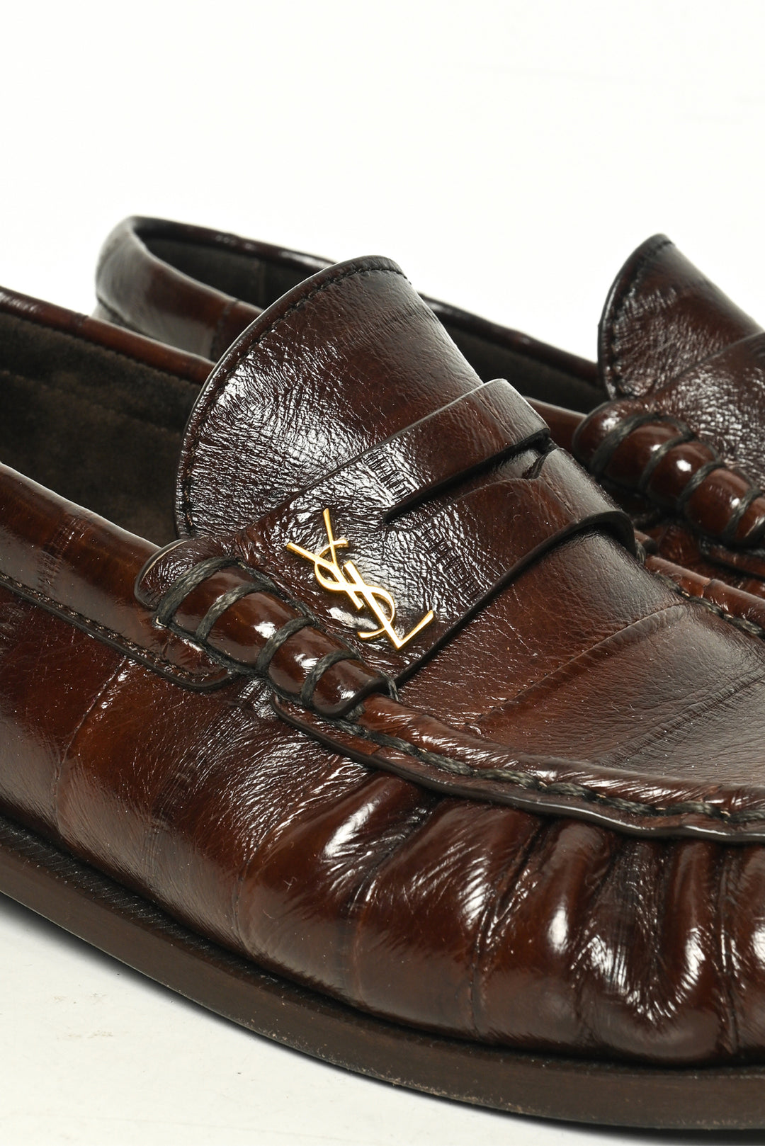 Saint Laurent Size 37.5 Le Loafer Supple Loafers