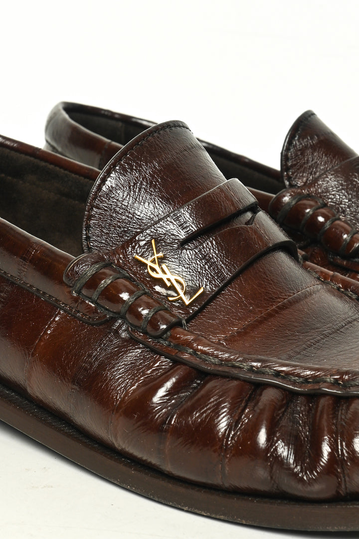 Saint Laurent Size 37.5 Le Loafer Supple Loafers