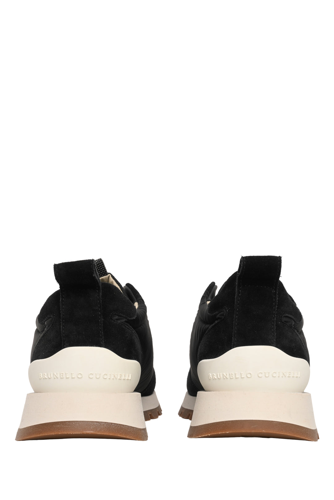Brunello Cucinelli Size 39 Nylon & Suede Slip On Sneaker
