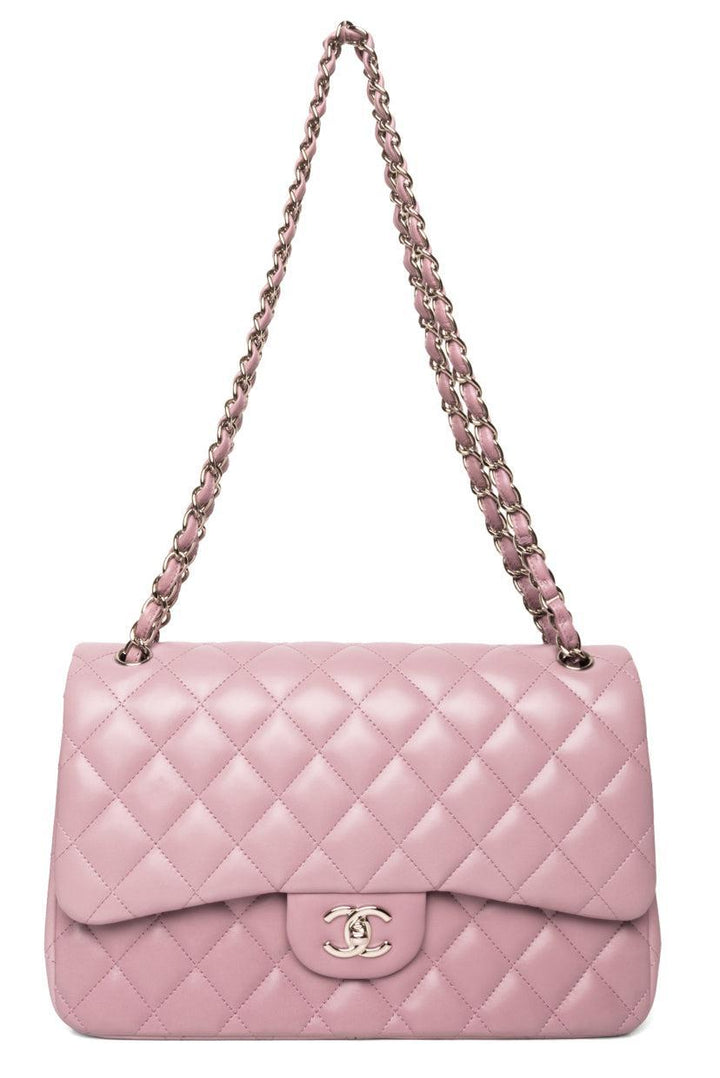 Chanel 2012 Lambskin Jumbo Double FlapShoulder Bag
