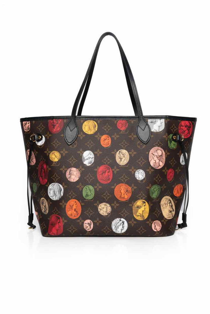 Louis Vuitton x Fornasetti Monogram Cameo Neverfull Bag