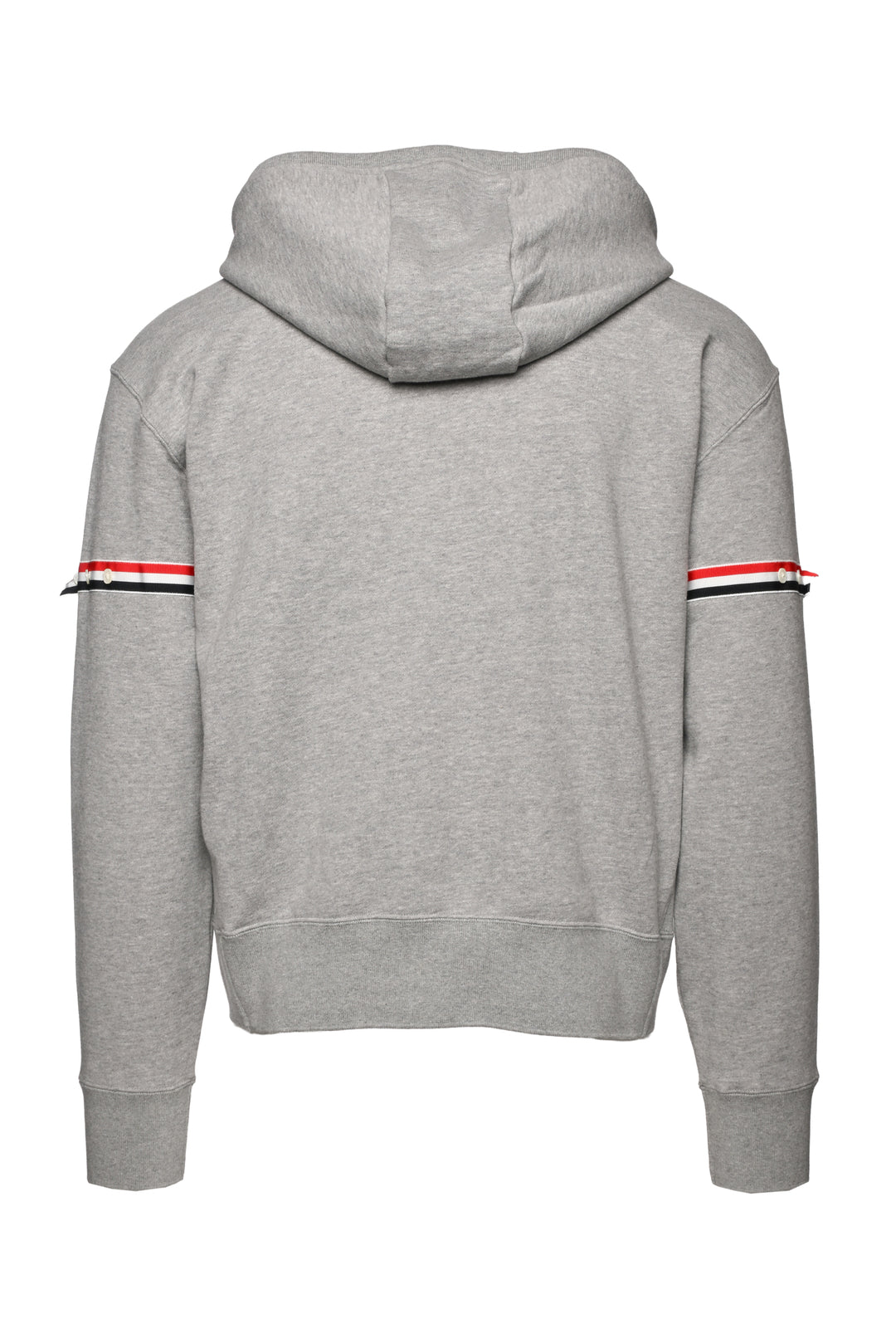 Thom Browne Size 1 Men's Loopback Jersey Armband Relaxed Zip Up Hoodie