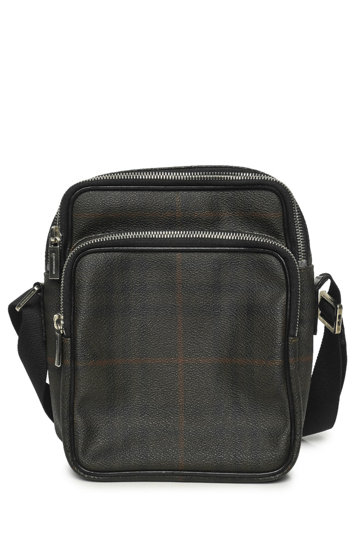 Burberry Coated Canvas Check Crossbody