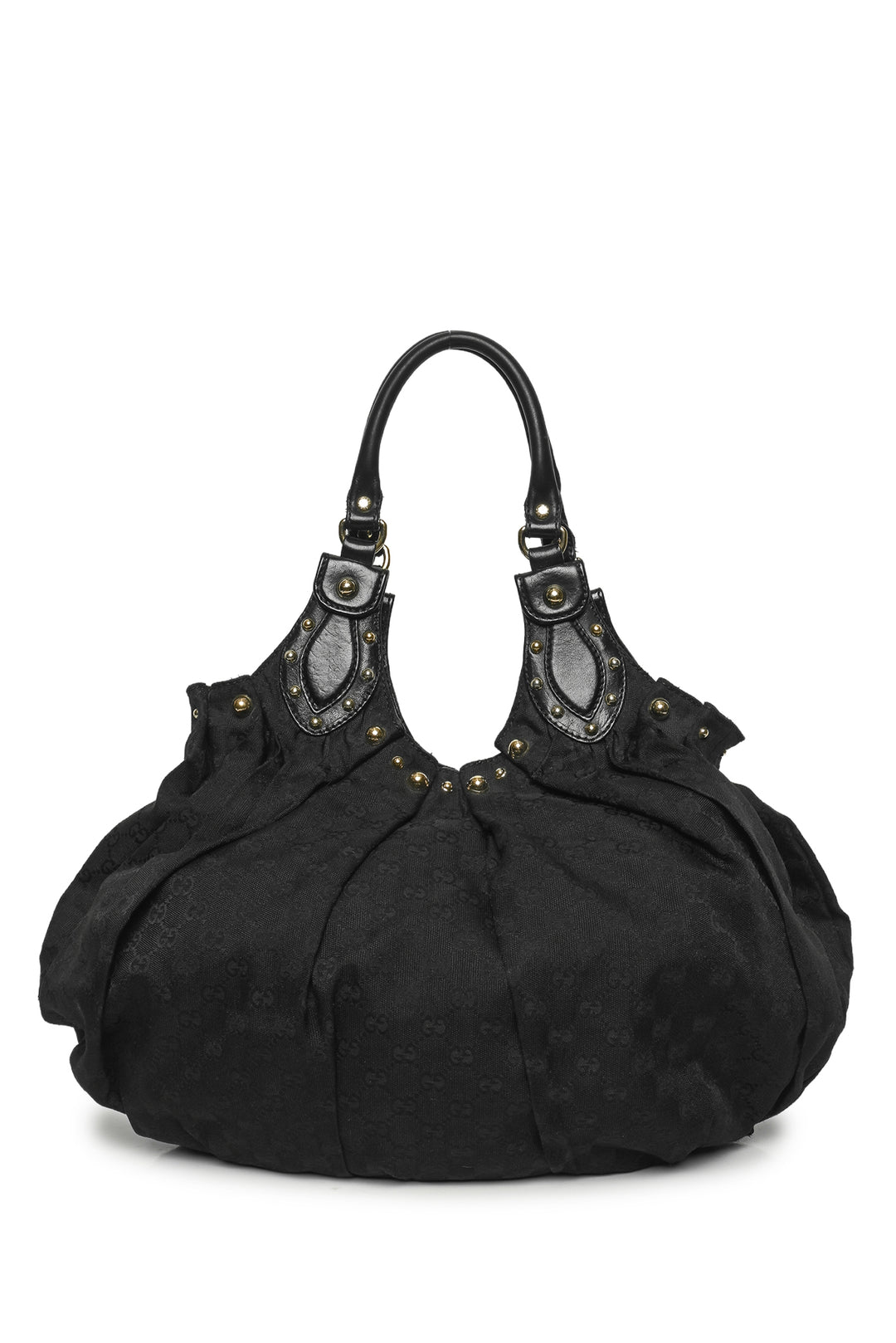 Gucci Studded GG Canvas Pelham Large Hobo