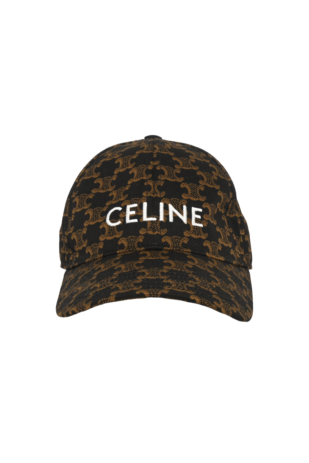 Celine Size S Triomphe Monogram Baseball Hat