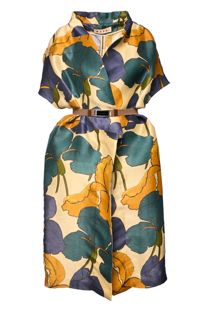 Marni Size M Silk & Linen Floral Jacket