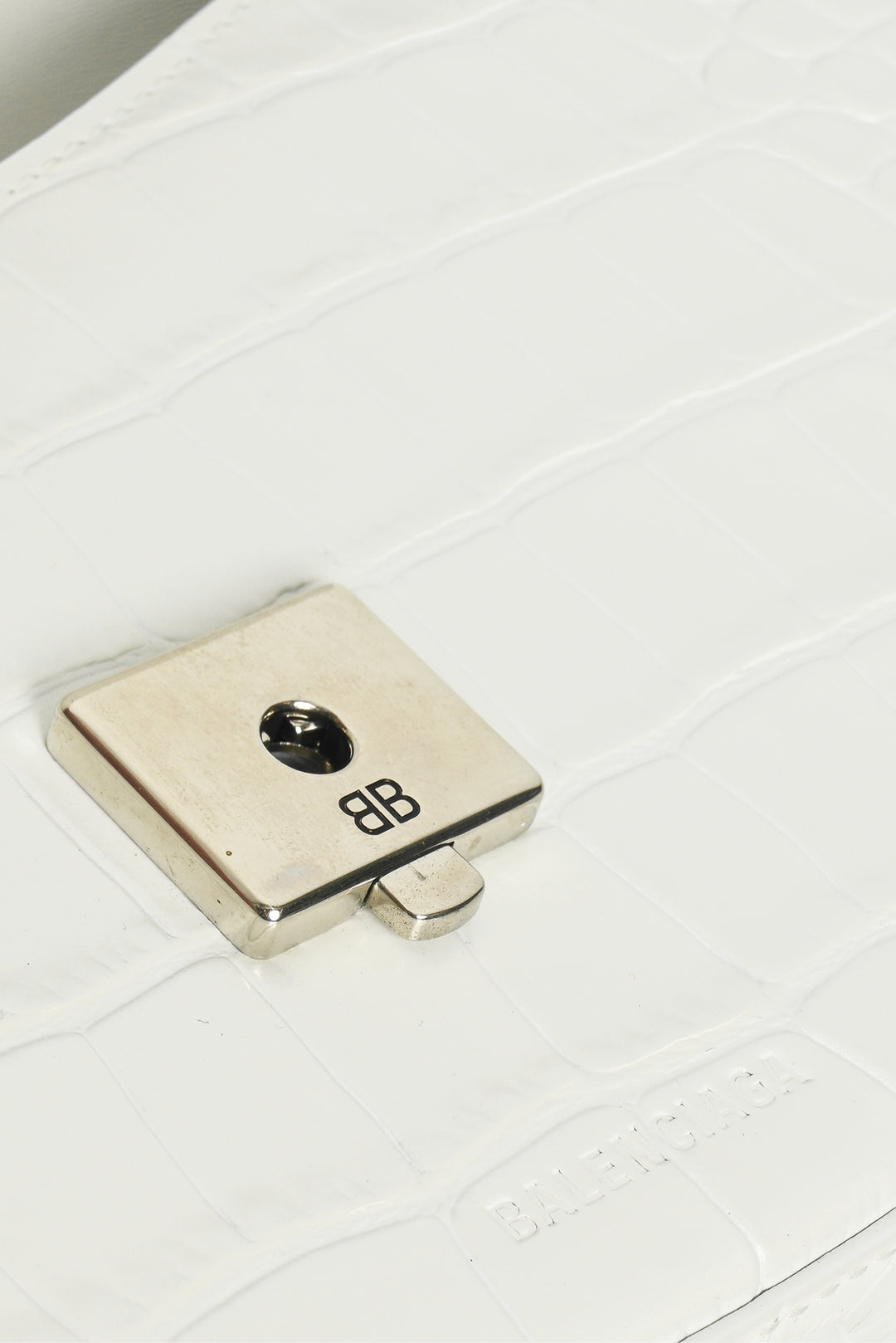 Balenciaga F/W 2020 Croc Embossed Leather Ghost Sling Shoulder Bag