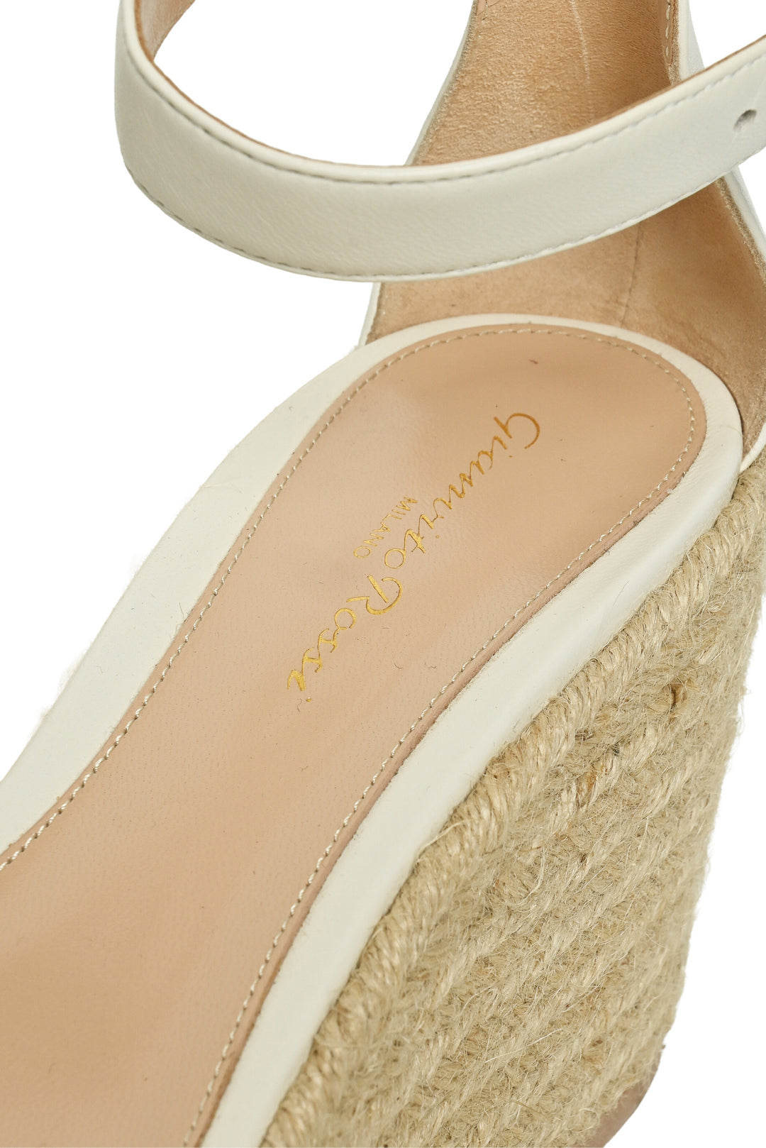 Gianvito Rossi Size 37.5 Espadrille Wedge Sandals