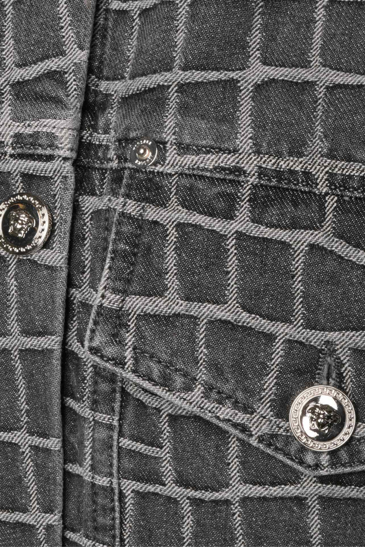 Versace Size 42 Denim Trucker Jacket