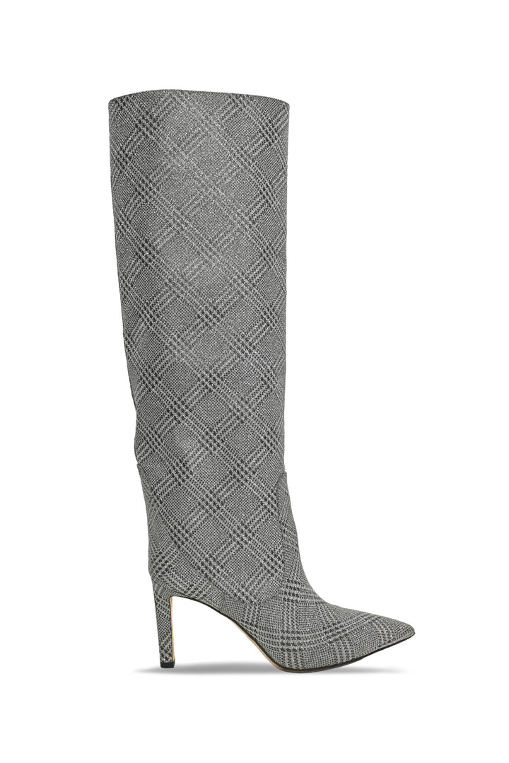 Jimmy Choo Size 38.5 Mavis 100 Glitter Knee-High Boots