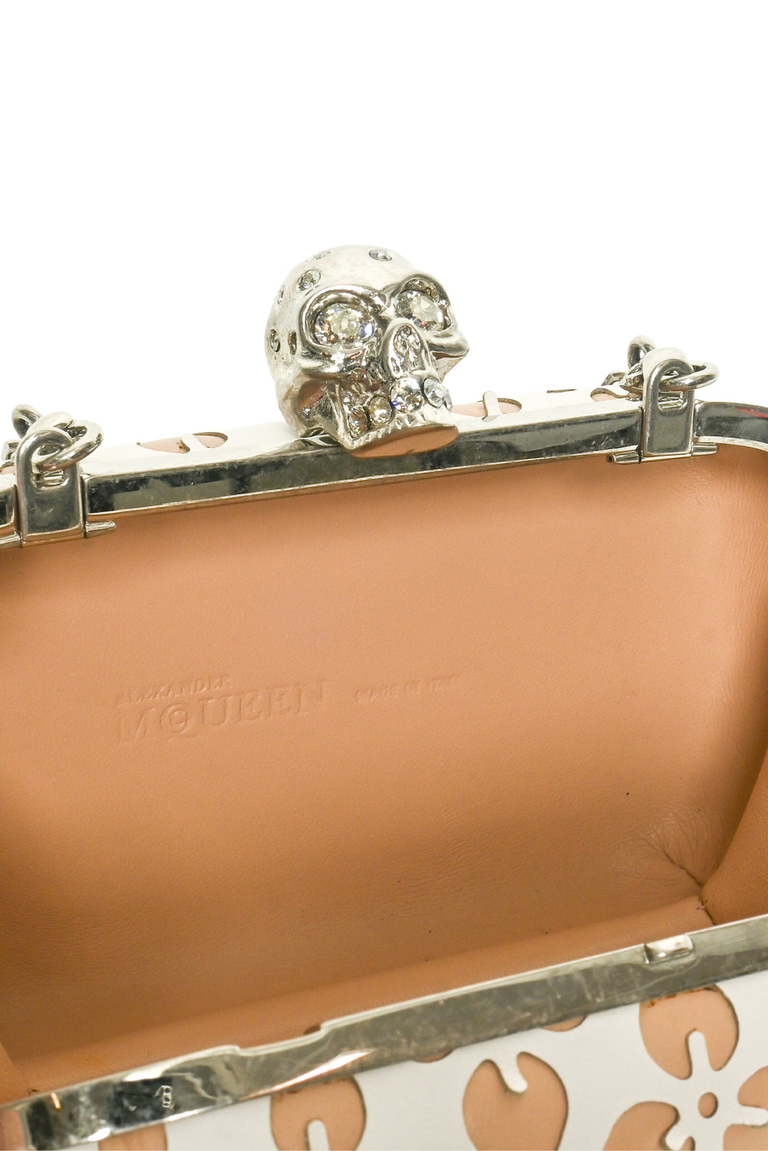 Alexander Mcqueen Embellished Skull Clutch