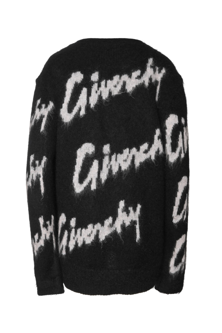Givenchy Size XL Mohair & Wool Intarsia Sweater