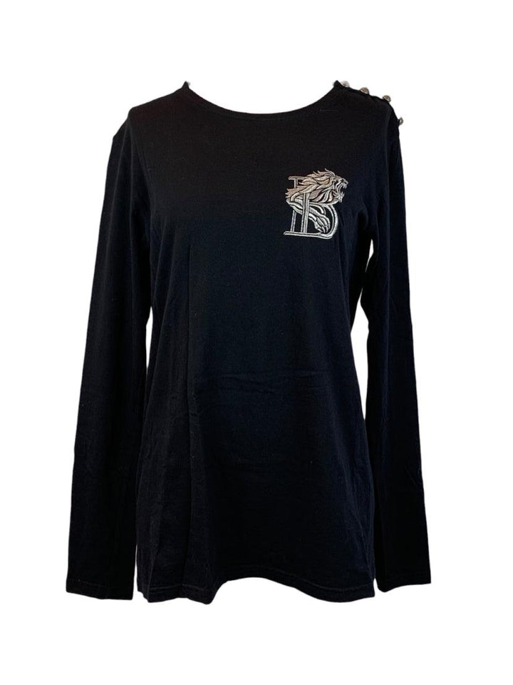 Balmain Size S Lion Long Sleeve T-Shirt